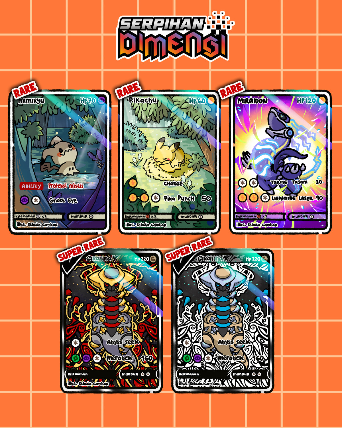 TCG Pokemon Selada Gambar Fanmade Indonesia ver.