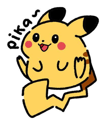 Pokemon Stickers BIG (3.9" / 10 cm)